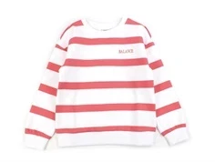 Kids ONLY bright white/coral paradise stribet sweatshirt